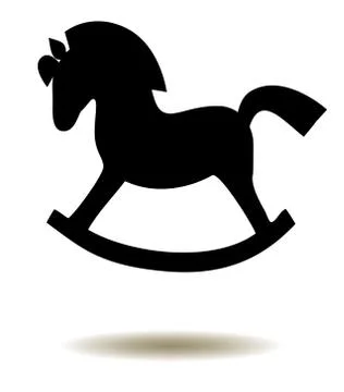 Vector Rocking Horse Stock Illustration