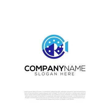 Vector roll movie logo Stock Illustration