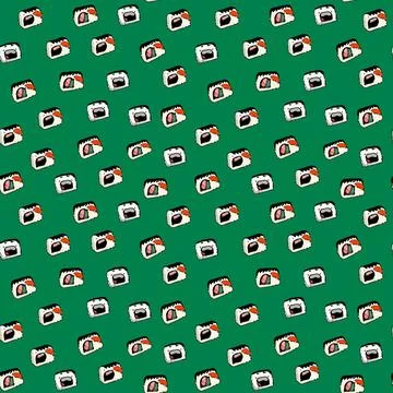 Vector Rolls pattern on white background. Stock Illustration