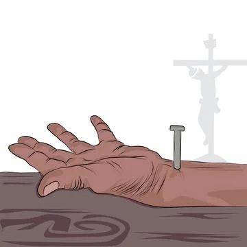 Vector roman crucifixion. Stock Illustration