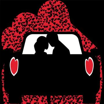 Vector. Romantic background for Valentine's Day. Stock Illustration