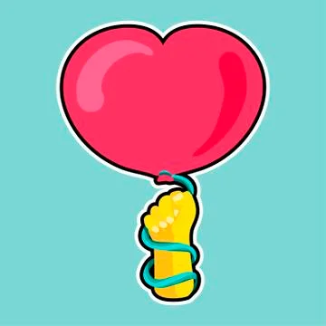 Vector Romantic Love Patch 스톡 일러스트