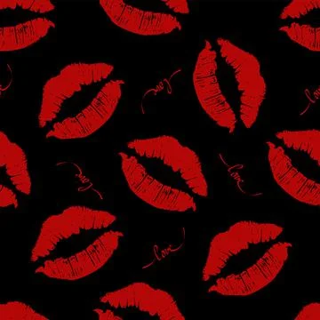 Vector. Romantic seamless pattern for Valentine's Day. Stock Illustration