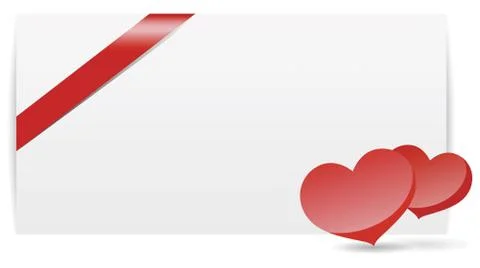 Vector. romantic valentine card template. Stock-Illustration