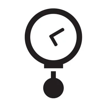 Vector round black timer icons 스톡 일러스트