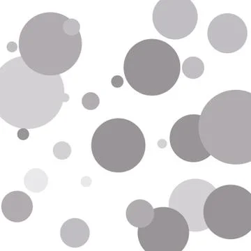 Vector round confetti splash isolated on white background. Gray and white cir Stock Illustration