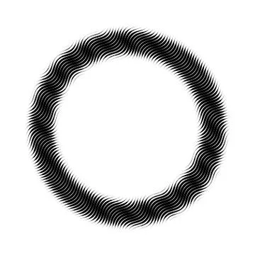 Vector round frame. Abstract graphic element background. Stock Illustration