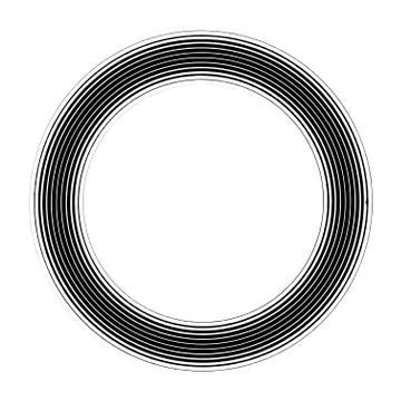 Vector round frame. Abstract graphic element background. Stock Illustration