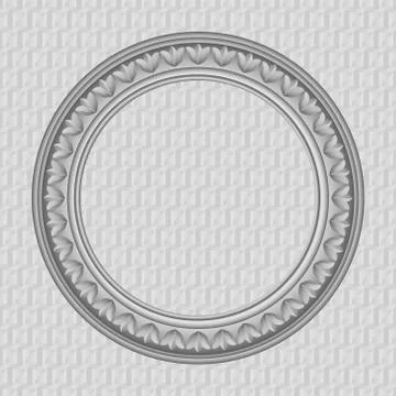 Vector round frame Stock Illustration