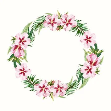 Vector round frame. Illustrazione stock