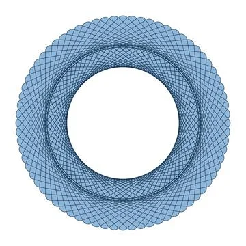 Vector round Guilloche elements for certificate or diploma and currency design イラスト素材