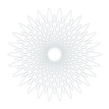 Vector round Guilloche elements for certificate or diploma and currency design イラスト素材