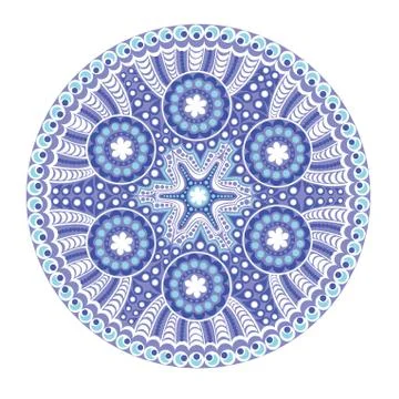 Vector, round lace doily background for sewing, arts, crafts, scrapbooks, set Stock Illustration