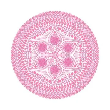 Vector, round lace doily background for sewing, arts, crafts, scrapbooks, set Stock Illustration