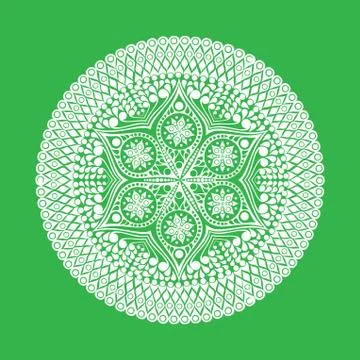 Vector, round lace doily background for sewing, arts, crafts, scrapbooks, set Stock Illustration