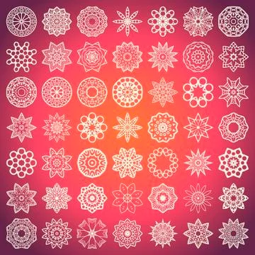 Vector round Mandala Stock Illustration