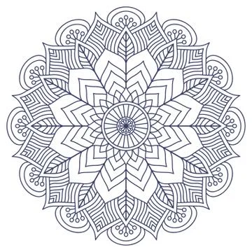 Vector round Mandala Stock Illustration