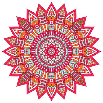 Vector round Mandala Stock Illustration