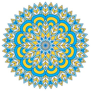 Vector round Mandala Stock Illustration