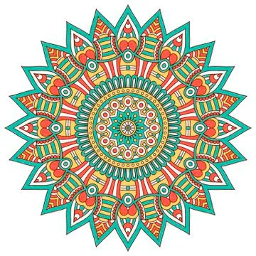 Vector round Mandala Stock Illustration