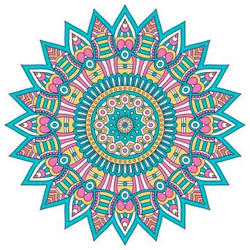 Vector round Mandala Stock Illustration