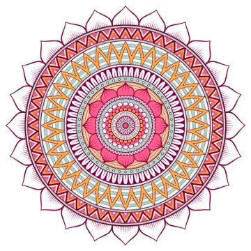 Vector round Mandala Stock Illustration