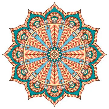 Vector round Mandala Stock Illustration