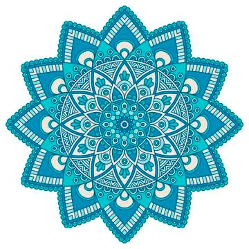 Vector round Mandala Stock Illustration