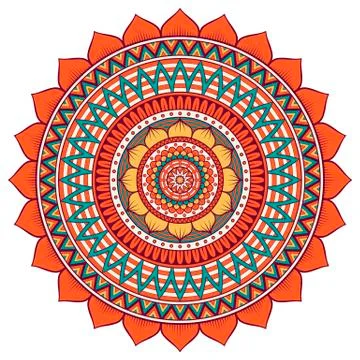 Vector round Mandala Stock Illustration