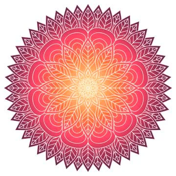 Vector round Mandala Stock Illustration