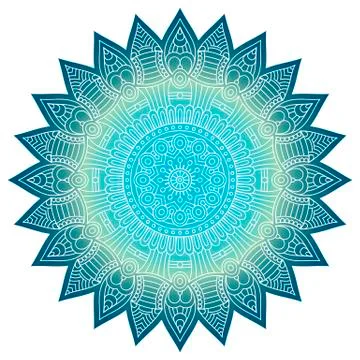 Vector round Mandala Stock Illustration