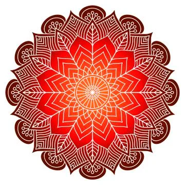 Vector round Mandala Stock Illustration