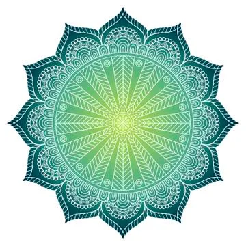 Vector round Mandala Stock Illustration