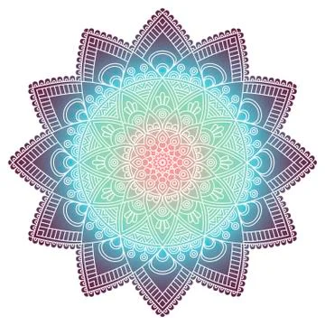 Vector round Mandala Stock Illustration
