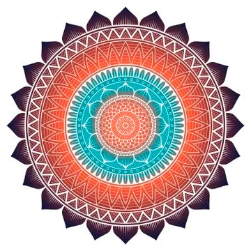 Vector round Mandala Stock Illustration