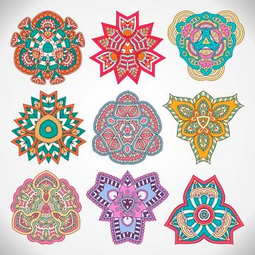 Vector round Mandala Stock Illustration