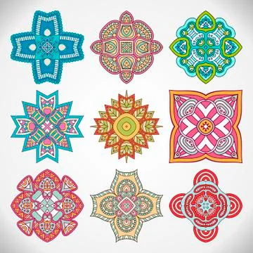 Vector round Mandala Stock Illustration
