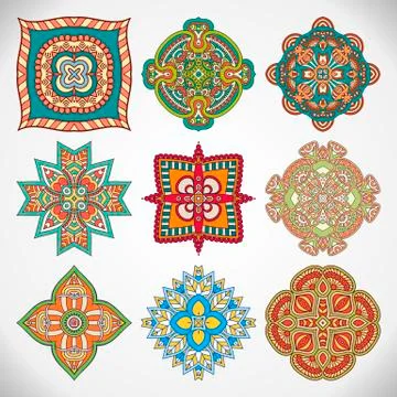 Vector round Mandala Stock Illustration