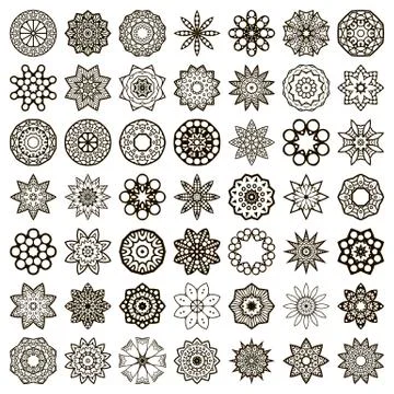 Vector round Mandala Stock Illustration