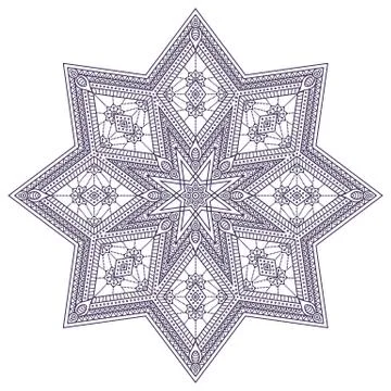 Vector round Mandala Stock Illustration