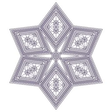 Vector round Mandala Stock Illustration