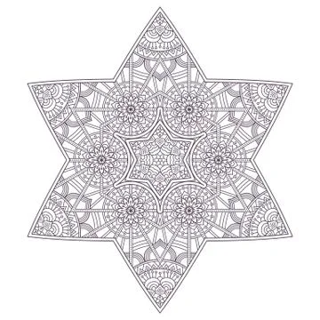 Vector round Mandala Stock Illustration