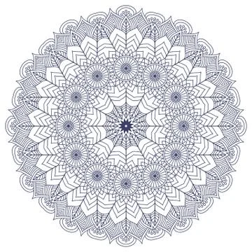 Vector round Mandala Stock Illustration