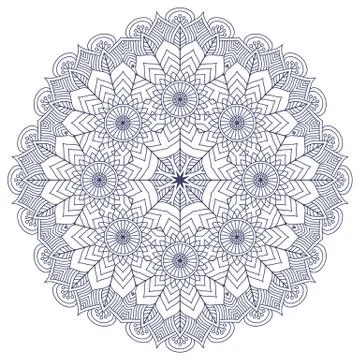 Vector round Mandala Stock Illustration