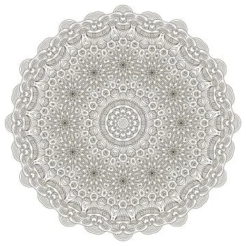 Vector round Mandala Stock Illustration