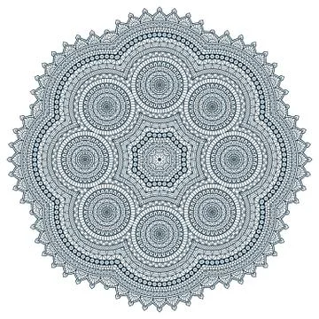 Vector round Mandala Stock Illustration