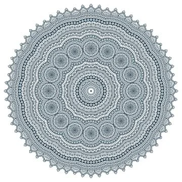 Vector round Mandala Stock Illustration