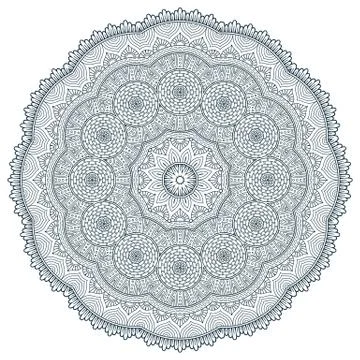 Vector round Mandala Stock Illustration