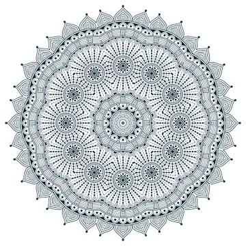 Vector round Mandala Stock Illustration