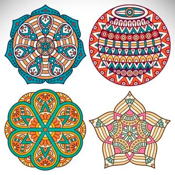 Vector round Mandala Stock Illustration